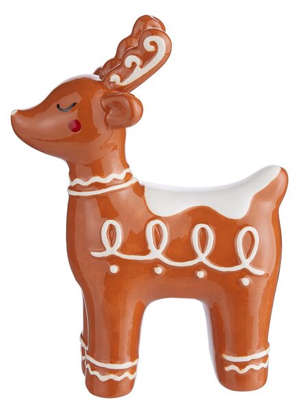 SWEET X-MAS kerámia szarvas 12x16cm