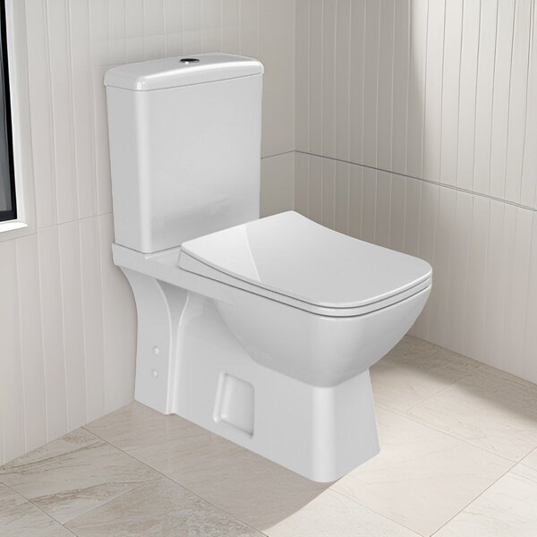 CeraStyle DURU monoblokk WC - BEÉPÍTETT bidé funkcióval -csaptelep nélkül -perem nélküli - 62 cm