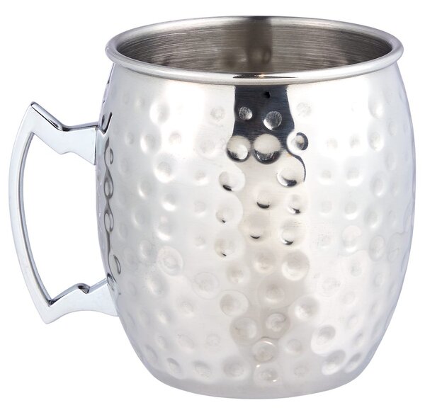 MOSCOW MULE koktél-bögre kalapált 470ml, ezüst