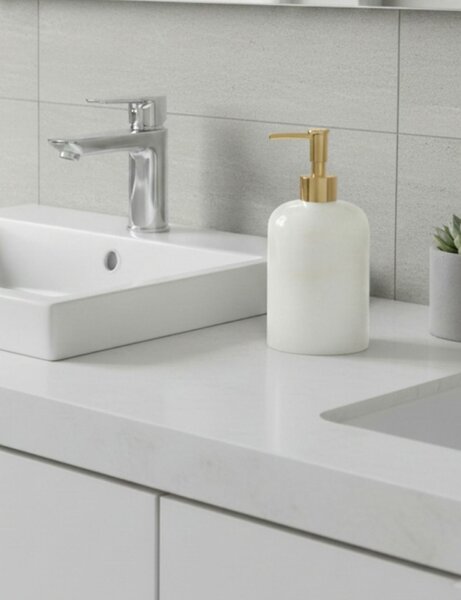 Aberto Design szappanadagoló, fehér-arany Bianco - fehér, arany