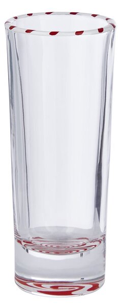 SWIRL felespohár piros/fehér 60 ml