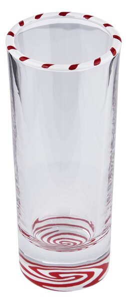 SWIRL felespohár piros/fehér 60 ml