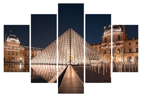 Kép - Louvre éjjel (150x105 cm)