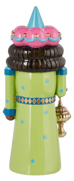 X-MAS dekor figura király zöld 20 cm