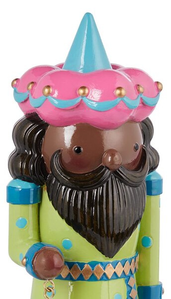 X-MAS dekor figura király zöld 20 cm