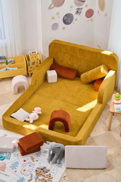 Atelier Del Sofa Funbed Double 115 gyermekágy - Mustársárga