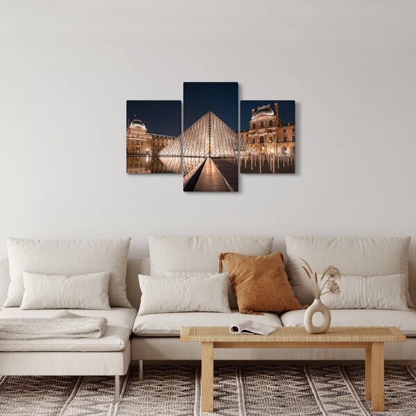 Kép - Louvre éjjel (90x60 cm)