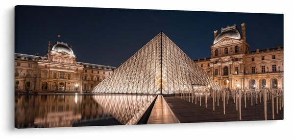 Kép - Louvre éjjel (120x50 cm)
