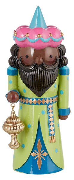 X-MAS dekor figura király zöld 20 cm