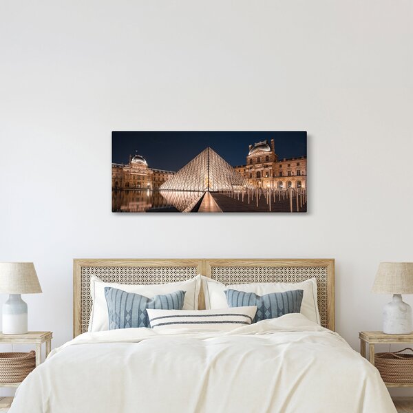 Kép - Louvre éjjel (120x50 cm)
