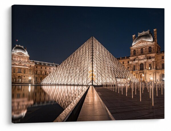 Kép - Louvre éjjel (70x50 cm)