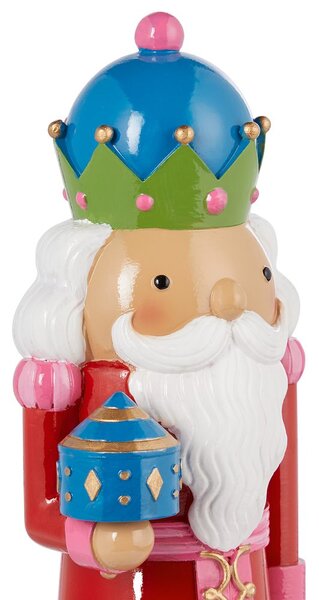 X-MAS dekor figura király piros 20 cm
