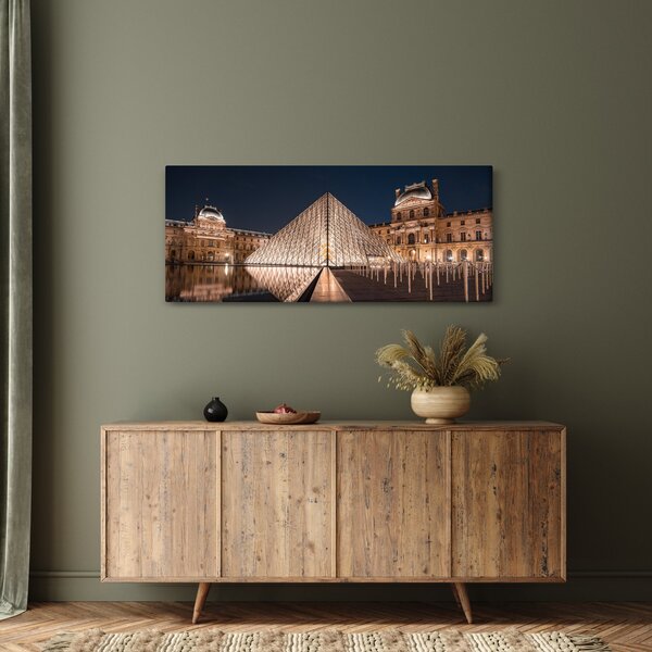 Kép - Louvre éjjel (120x50 cm)