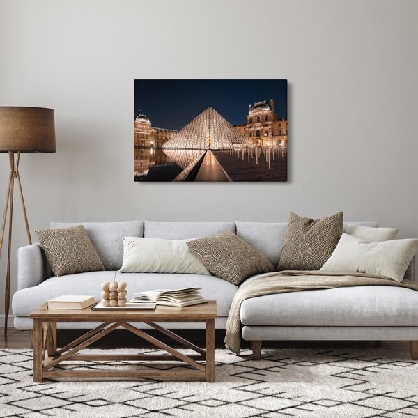 Kép - Louvre éjjel (90x60 cm)