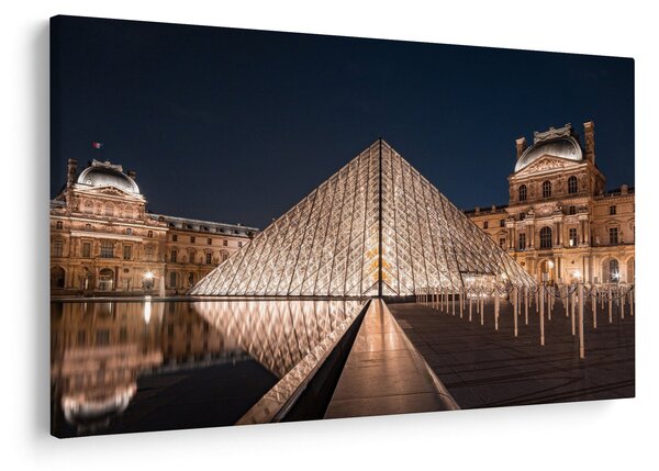 Kép - Louvre éjjel (90x60 cm)