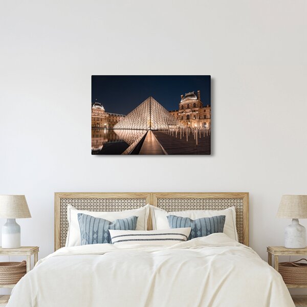 Kép - Louvre éjjel (90x60 cm)