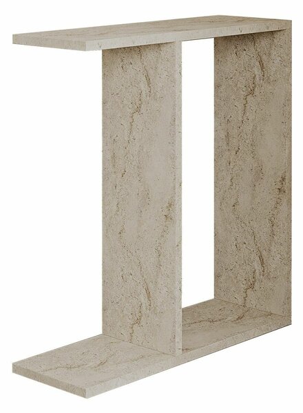 Hanah Home Side Table Travertine Lotus - Travertine