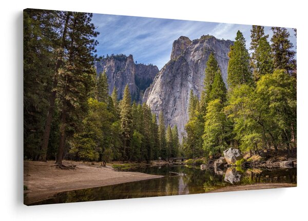 Kép - A Yosemite szikla alatt (90x60 cm)