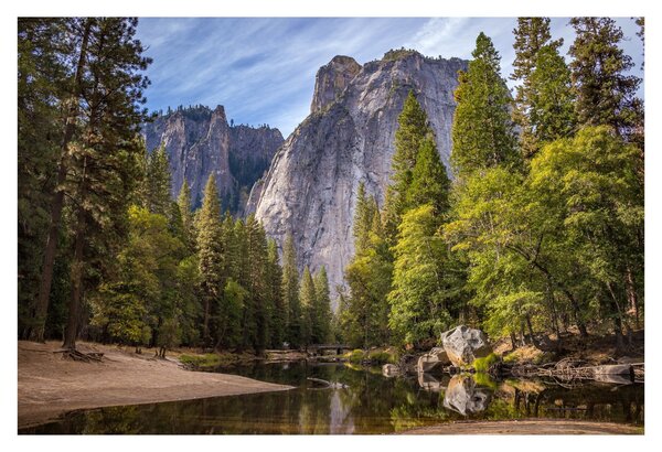 Kép - A Yosemite szikla alatt (90x60 cm)