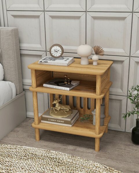 Hanah Home Side Table Oak Bella