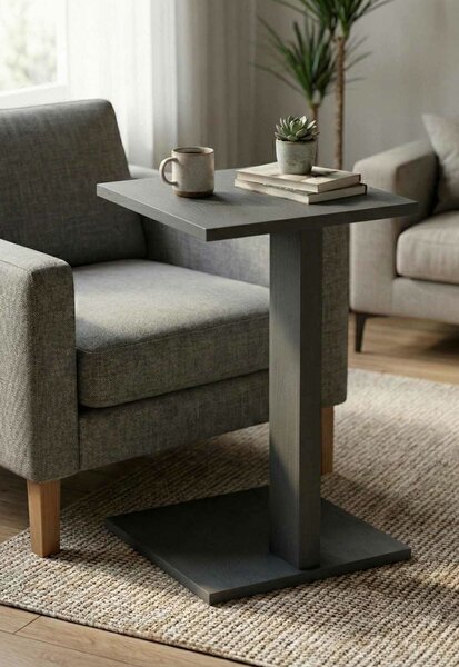 Hanah Home Artmtkcsdtble oldalasztal - Szürke