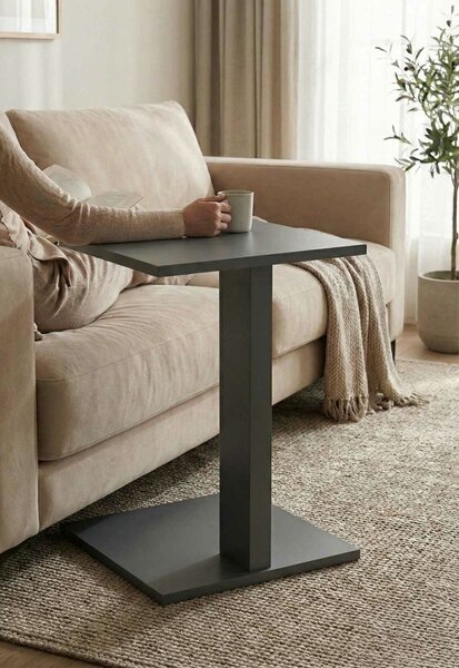 Hanah Home Artmtkcsdtble oldalasztal - Szürke