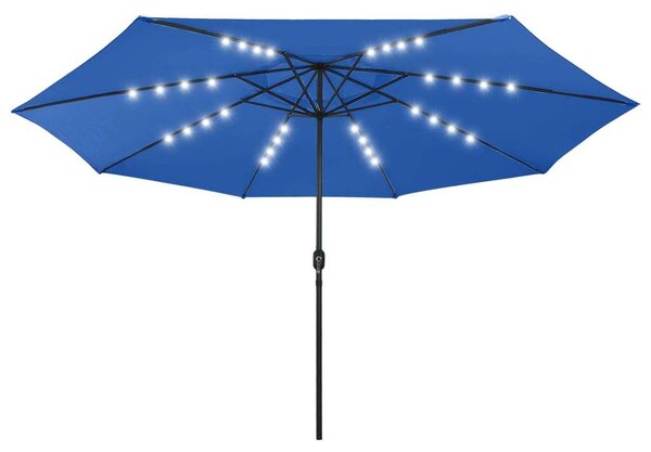 Napernyő LED-del - Azúrkék - 400 cm