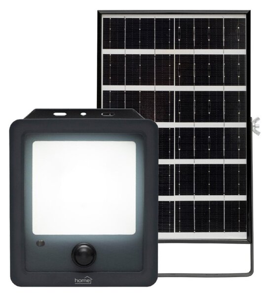 HOME FLP600SOLAR napelemes LED reflektor, 40 db SMD LED, 600lm, mozgásérzékelő, IP65 védettség, szolárpanel, távirányítható