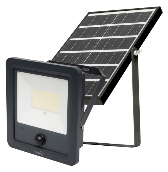 HOME FLP600SOLAR napelemes LED reflektor, 40 db SMD LED, 600lm, mozgásérzékelő, IP65 védettség, szolárpanel, távirányítható
