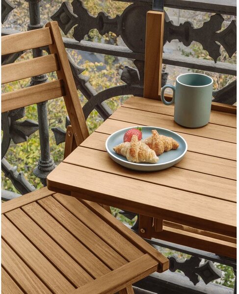 Tömörfa függő erkélyasztal 40x42 cm Amarilis – Kave Home
