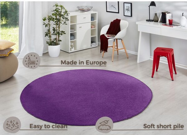 Sötétlila kerek szőnyeg ø 133 cm Fancy – Hanse Home