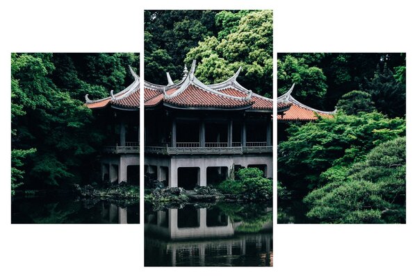 A japán nemzeti kert képe (90x60 cm)