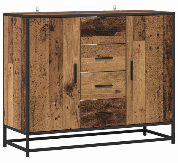 VidaXL Széf Antik Fa 92 x 35 x 76 cm Szerelt Fa