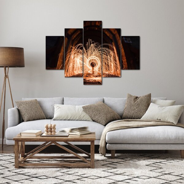 Kép - Fényes show a síneken (150x105 cm)