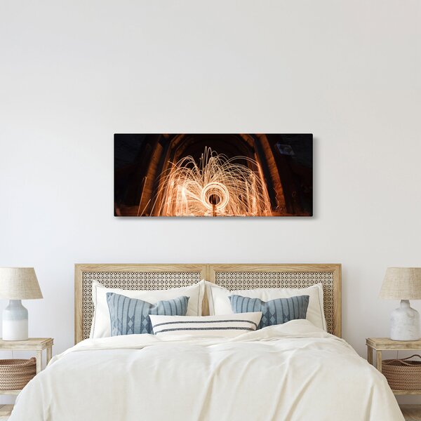 Kép - Fényes show a síneken (120x50 cm)