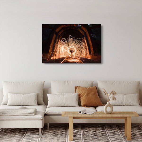 Kép - Fényes show a síneken (90x60 cm)