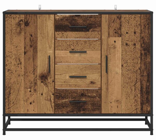 VidaXL Széf Antik Fa 92 x 35 x 76 cm Szerelt Fa