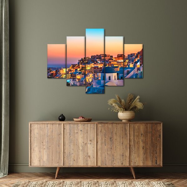 Kép - Santorini alkonyatkor (150x105 cm)