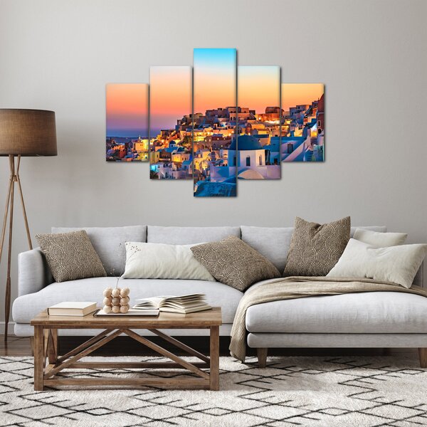 Kép - Santorini alkonyatkor (150x105 cm)