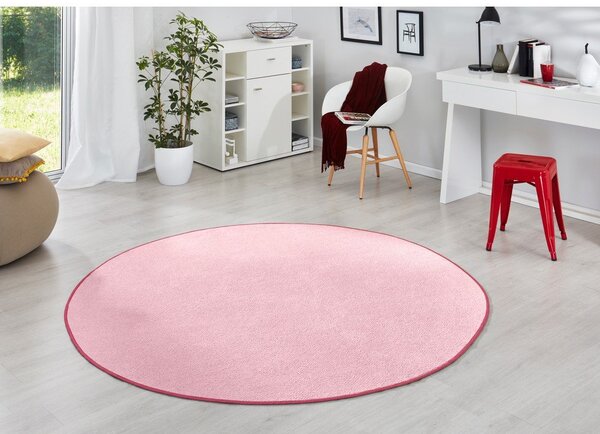 Világos rózsaszín kerek szőnyeg ø 133 cm Fancy – Hanse Home