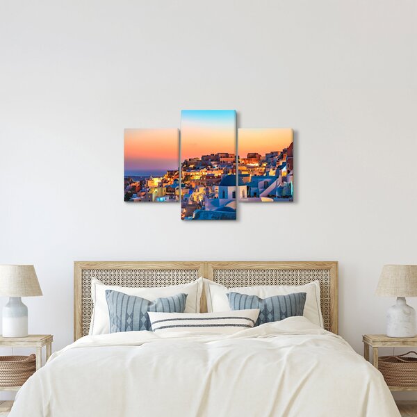 Kép - Santorini alkonyatkor (90x60 cm)