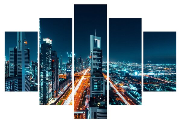 Kép - Dubai éjszaka (150x105 cm)