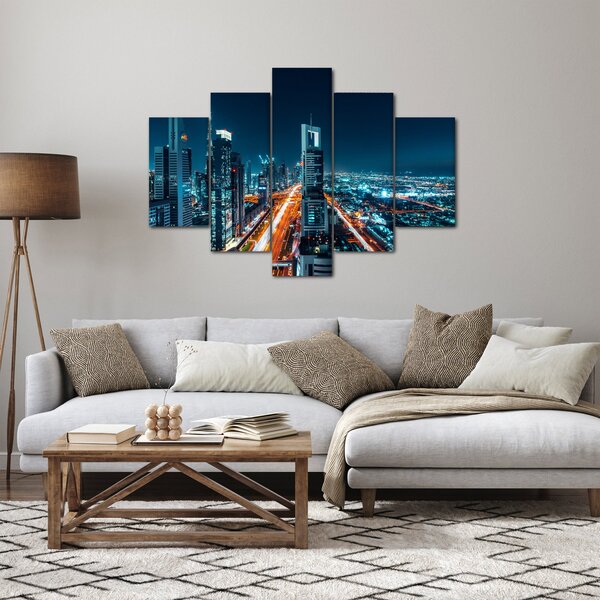 Kép - Dubai éjszaka (150x105 cm)