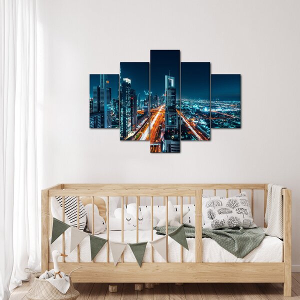 Kép - Dubai éjszaka (150x105 cm)