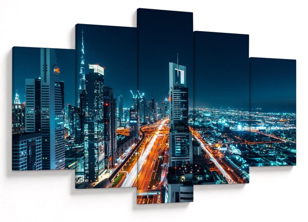 Kép - Dubai éjszaka (150x105 cm)