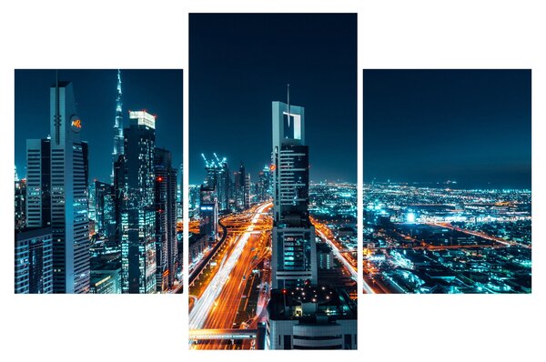Kép - Dubai éjszaka (90x60 cm)