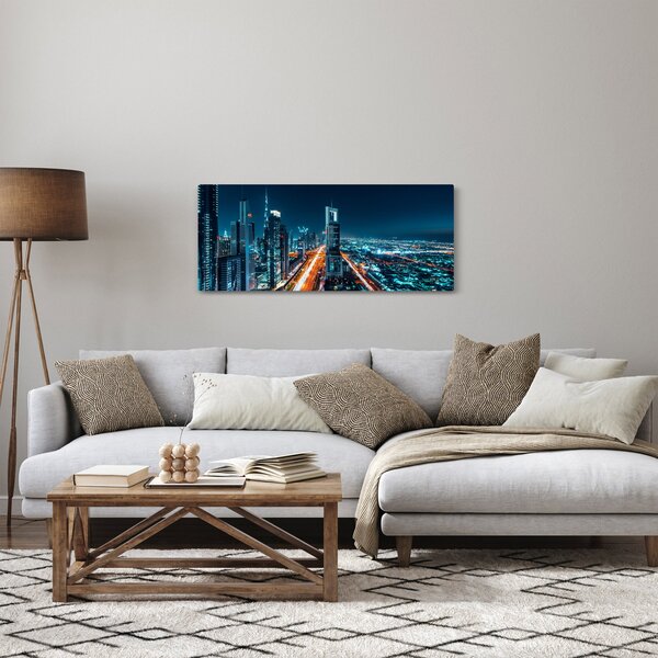 Kép - Dubai éjszaka (120x50 cm)