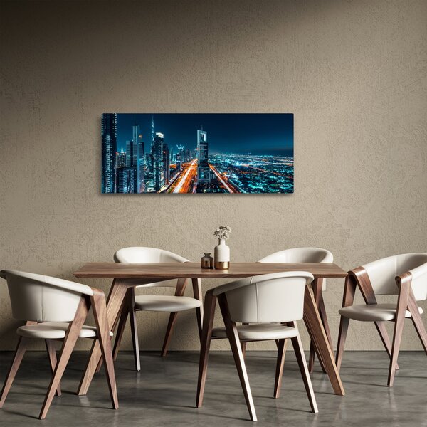 Kép - Dubai éjszaka (120x50 cm)