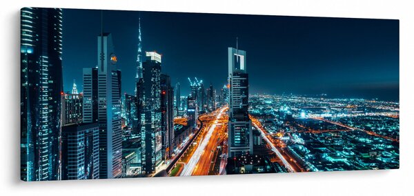 Kép - Dubai éjszaka (120x50 cm)