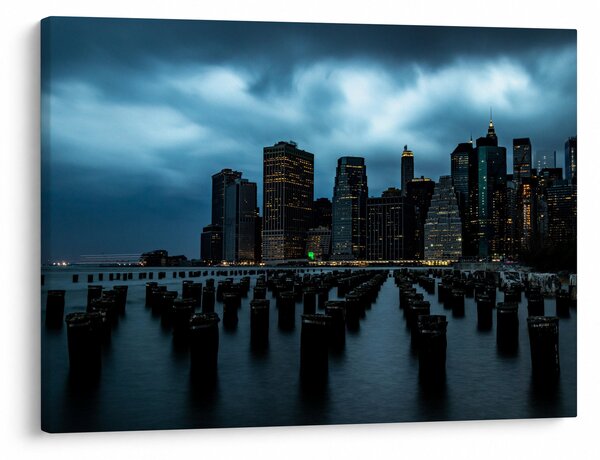 Kép - Kilátás a New York-i felhőkarcolókra (70x50 cm)